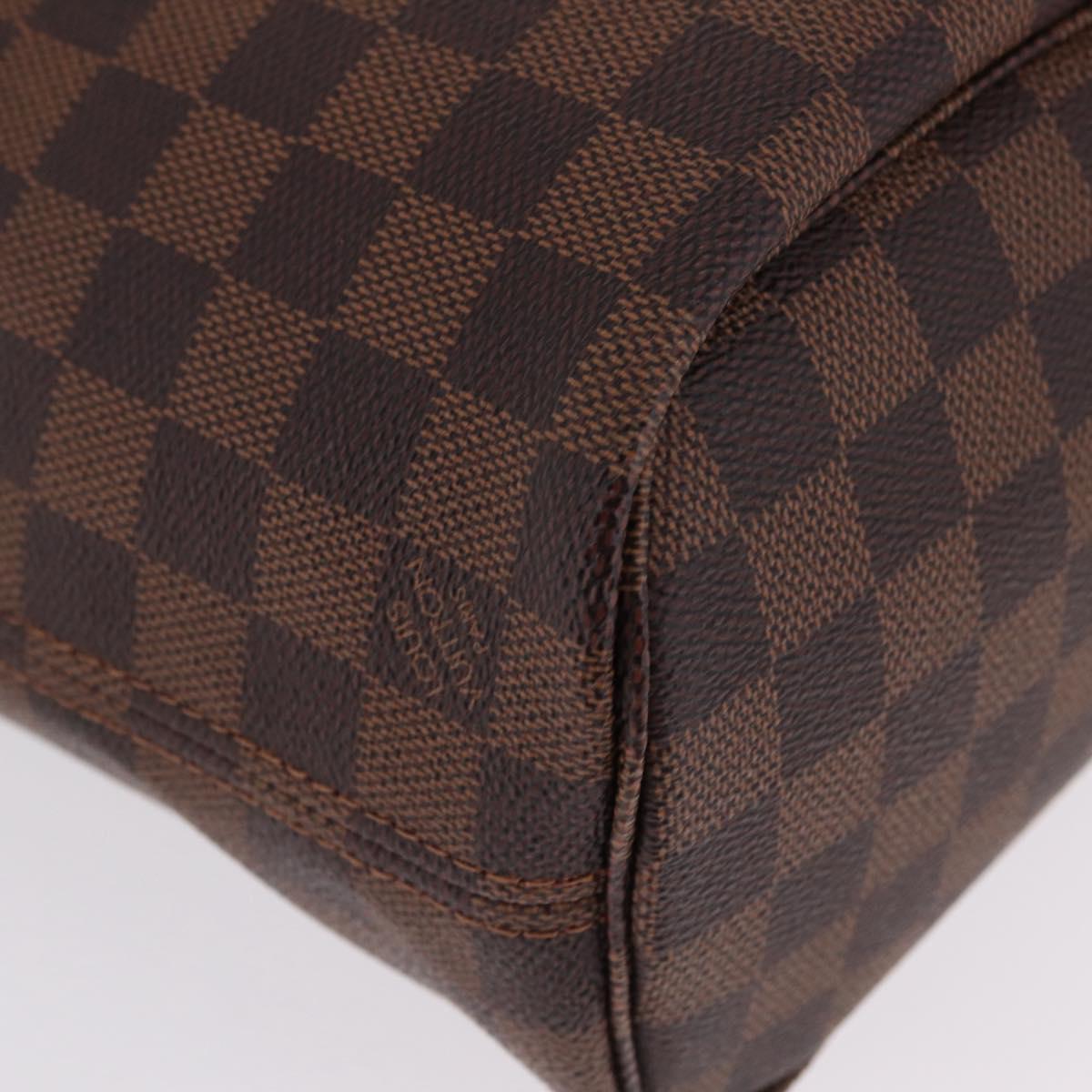 LOUIS VUITTON Damier Ebene Neverfull PM Tote Bag N51109 LV Auth am13228SAV