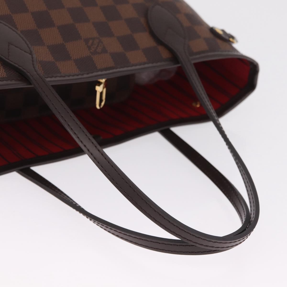 LOUIS VUITTON Damier Ebene Neverfull PM Tote Bag N51109 LV Auth am13228SAV