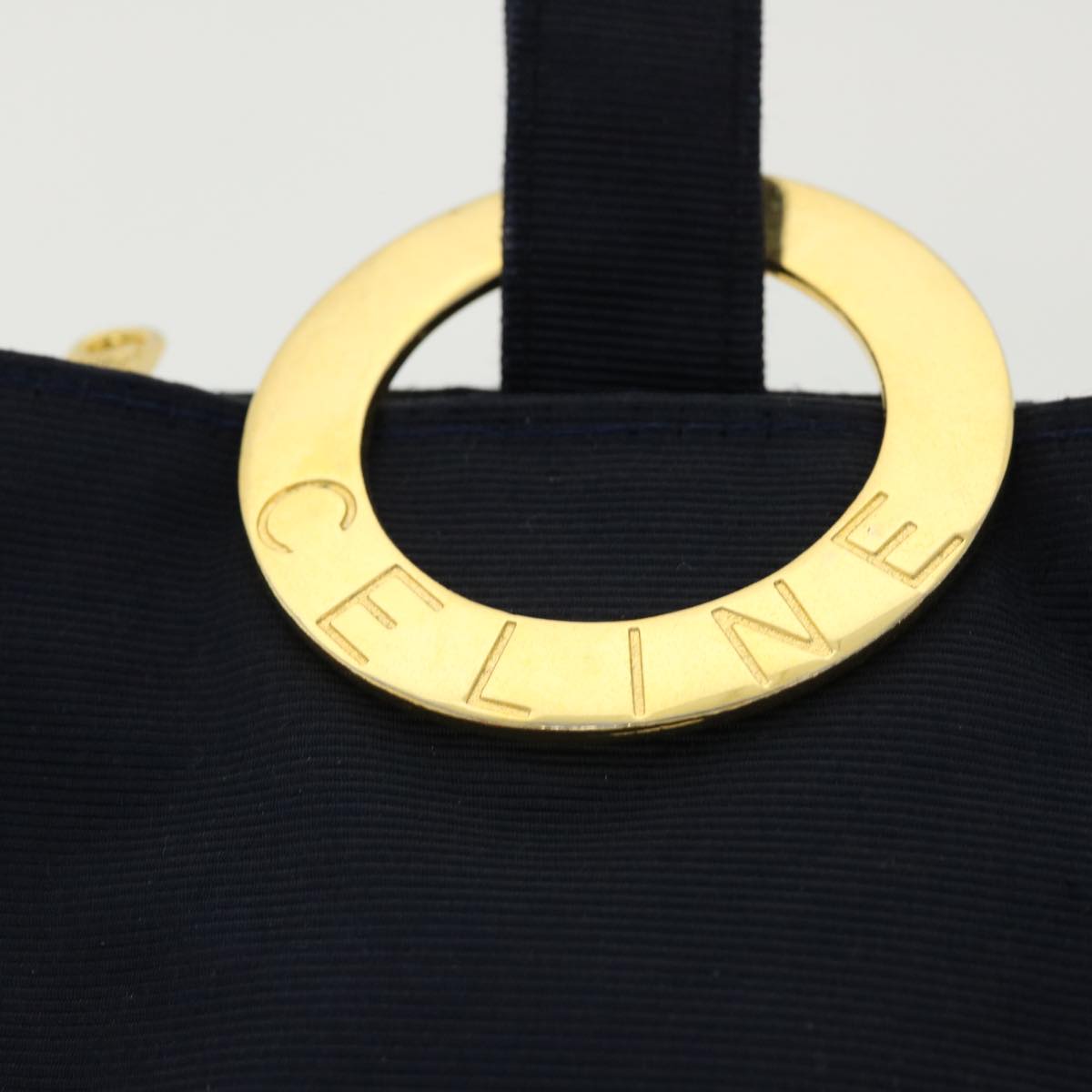 CELINE Circle Pouch Navy Auth am3209