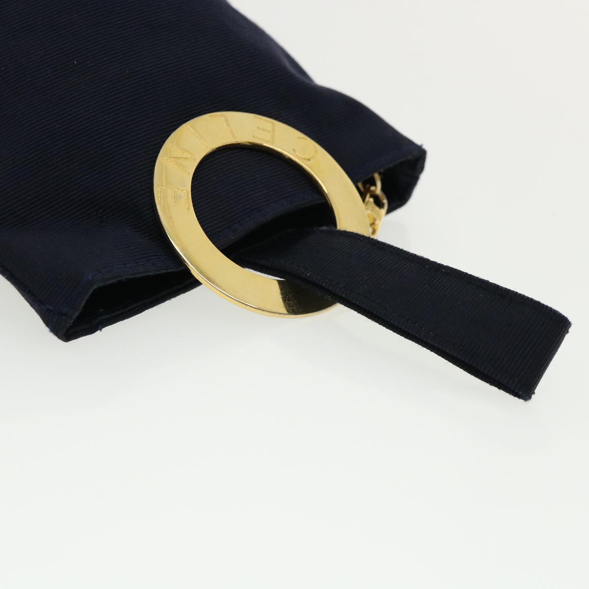 CELINE Circle Pouch Navy Auth am3209
