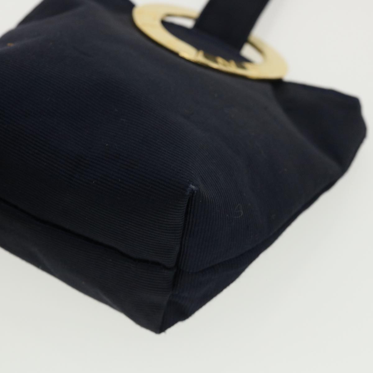 CELINE Circle Pouch Navy Auth am3209