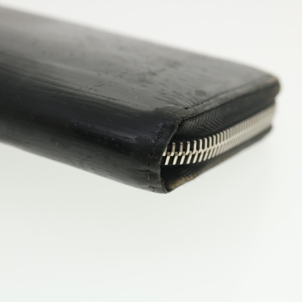 LOUIS VUITTON Damier Ebene Epi Wallet Leather 3 Set Black White LV Auth am3539