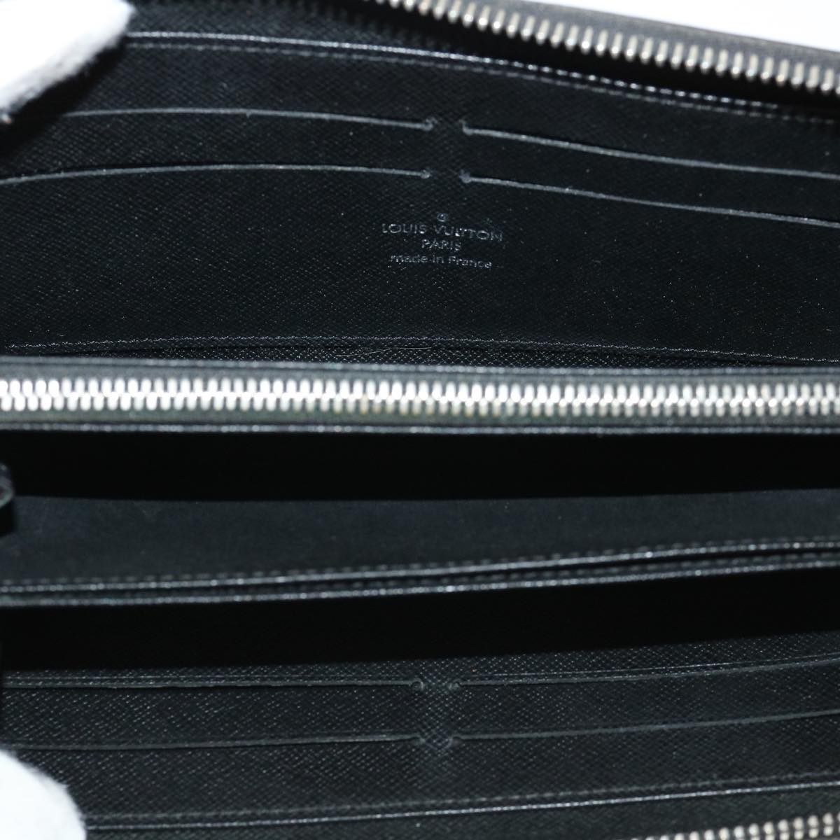 LOUIS VUITTON Damier Ebene Epi Wallet Leather 3 Set Black White LV Auth am3539