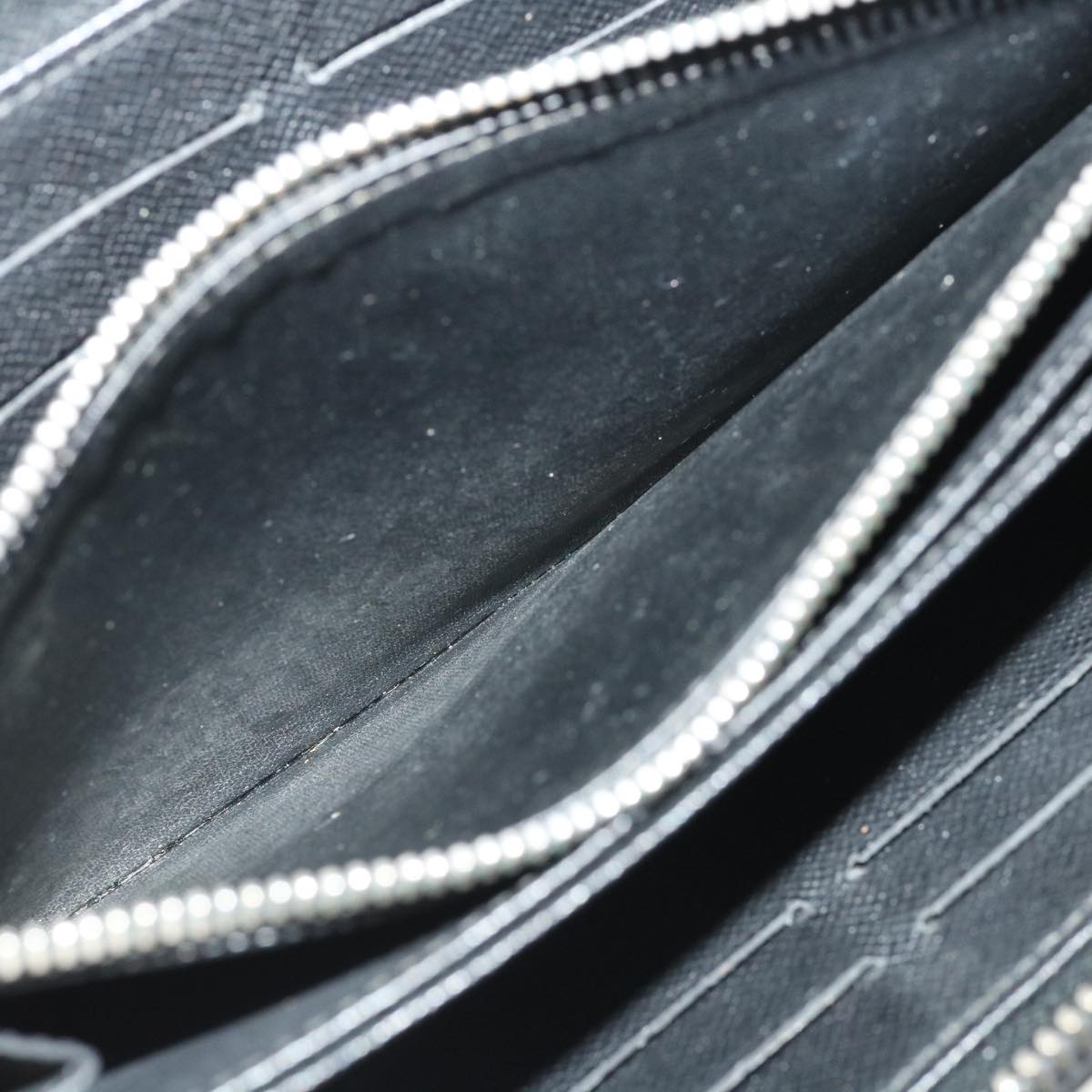 LOUIS VUITTON Damier Ebene Epi Wallet Leather 3 Set Black White LV Auth am3539