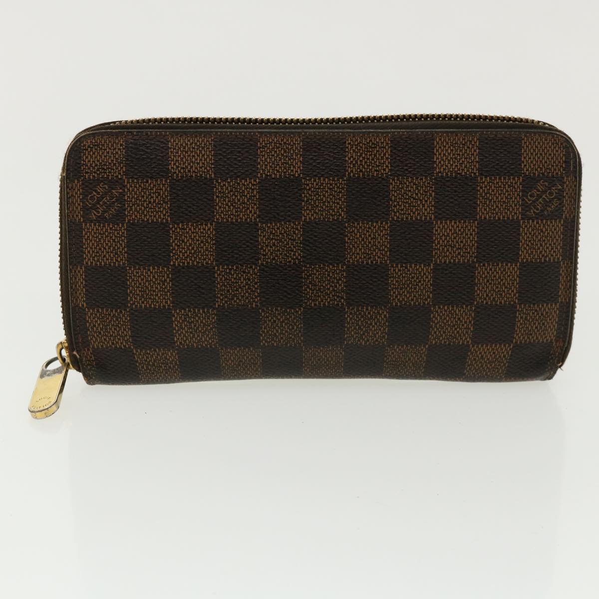 LOUIS VUITTON Damier Ebene Epi Wallet Leather 3 Set Black White LV Auth am3539