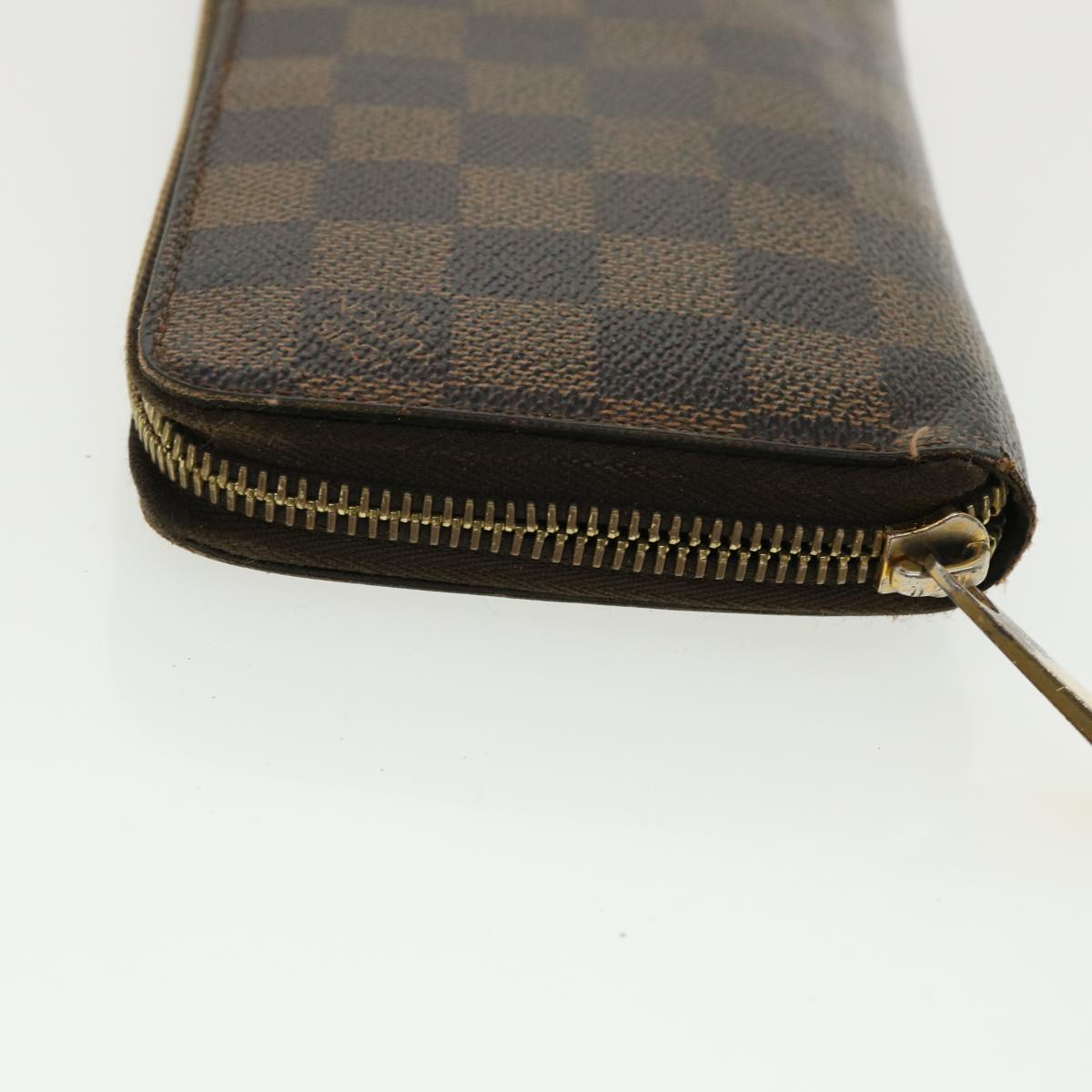 LOUIS VUITTON Damier Ebene Epi Wallet Leather 3 Set Black White LV Auth am3539