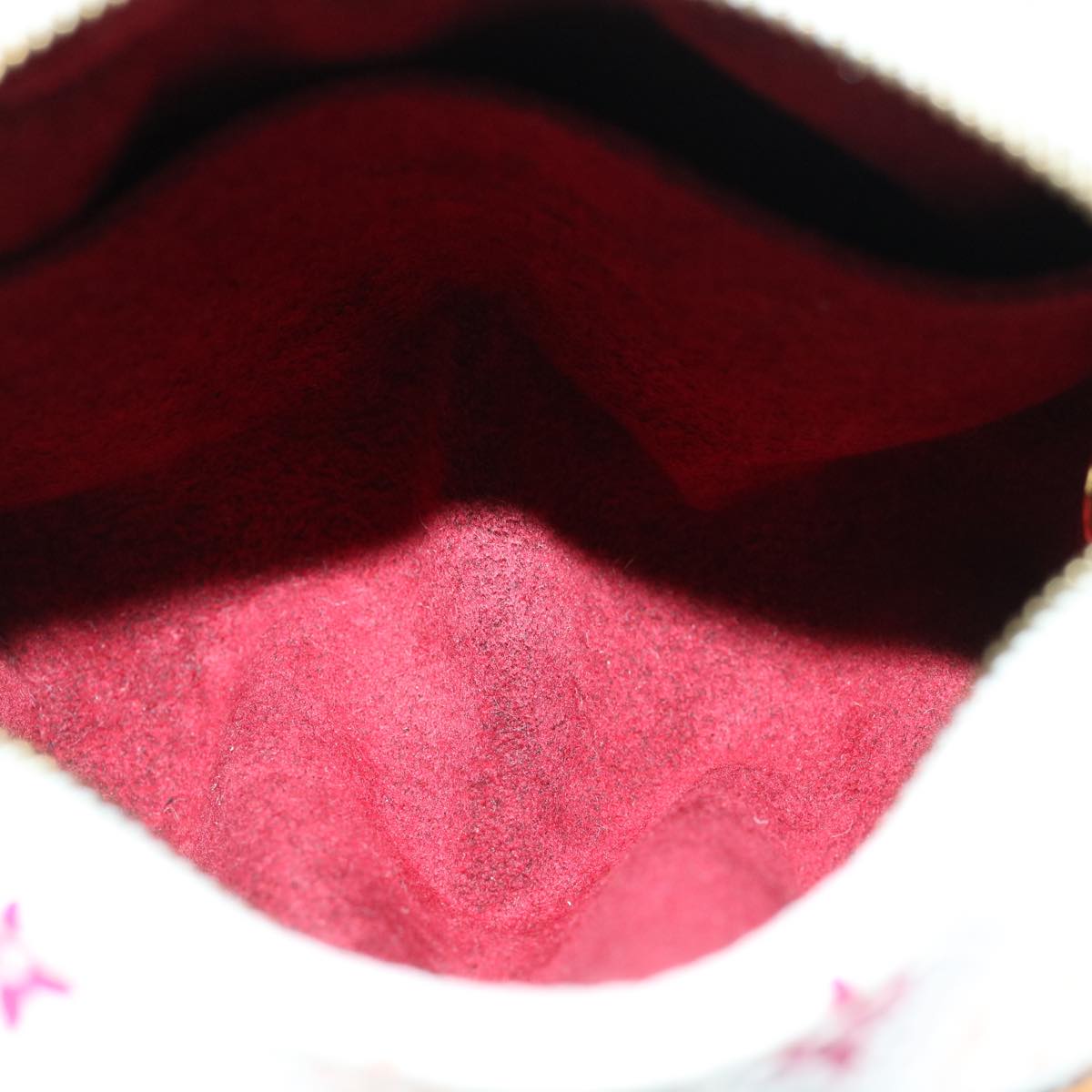 LOUIS VUITTON Monogram Multicolor Trousse Wapity Pouch White M58033 Auth am3638V