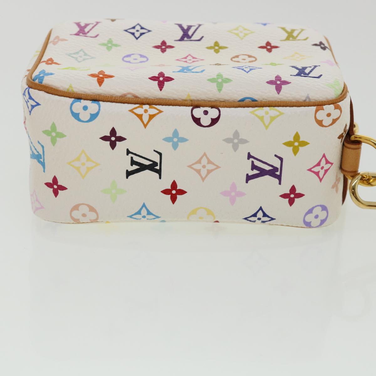 LOUIS VUITTON Monogram Multicolor Trousse Wapity Pouch White M58033 Auth am3638V