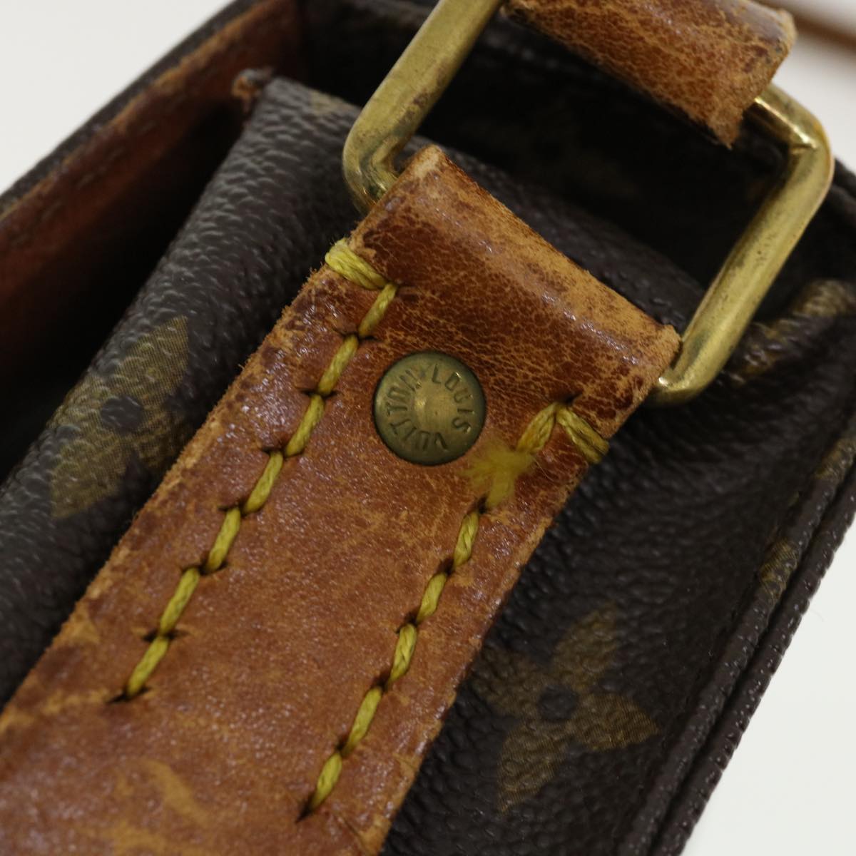 LOUIS VUITTON Monogram Cartouchiere MM Shoulder Bag M51253 LV Auth am3671