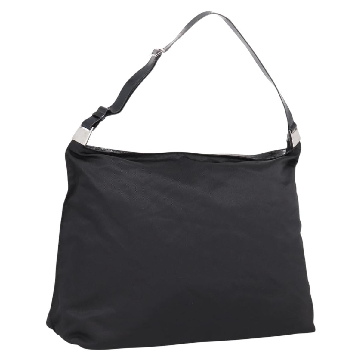 GUCCI Boston Bag Nylon Black 012 2122 0161 10 Auth am4144