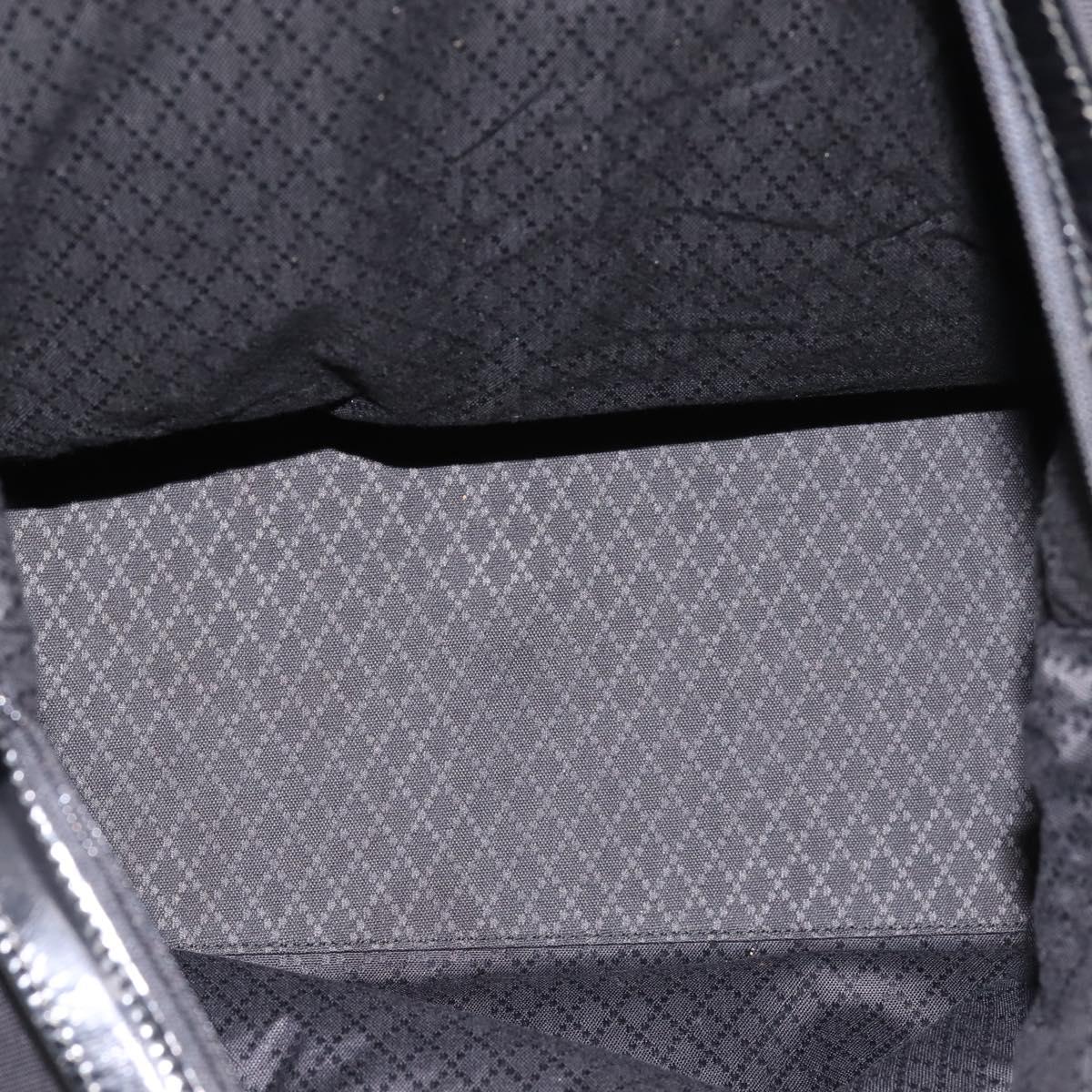 GUCCI Boston Bag Nylon Black 012 2122 0161 10 Auth am4144