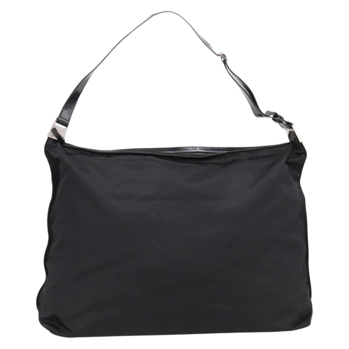 GUCCI Boston Bag Nylon Black 012 2122 0161 10 Auth am4144