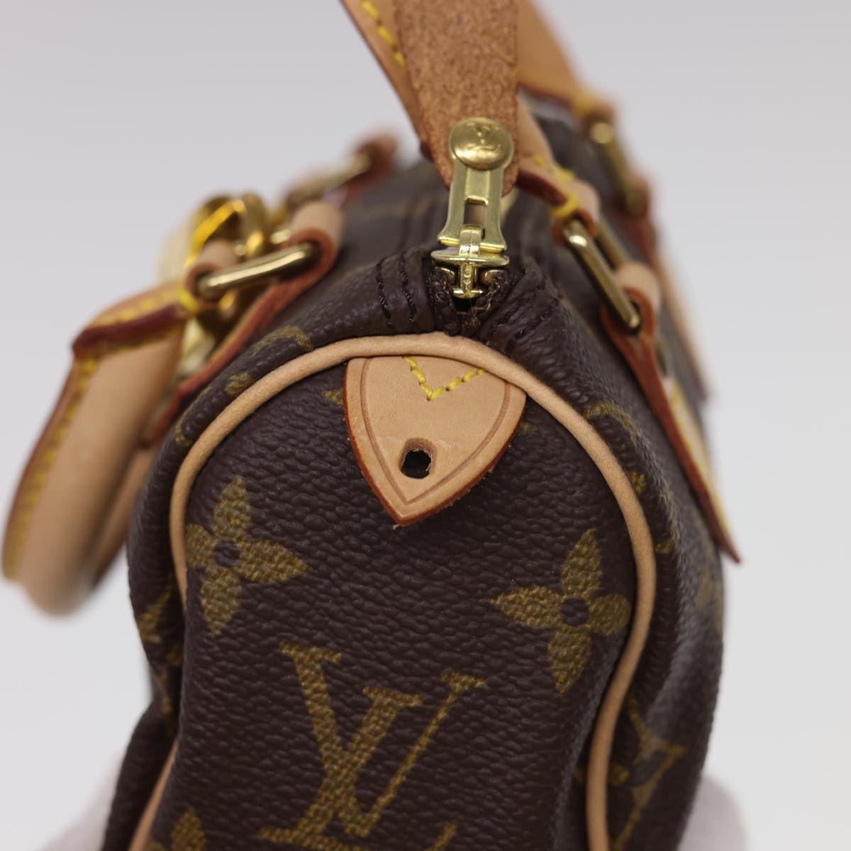 LOUIS VUITTON Monogram Mini Speedy Hand Bag M41534 LV Auth am4166V