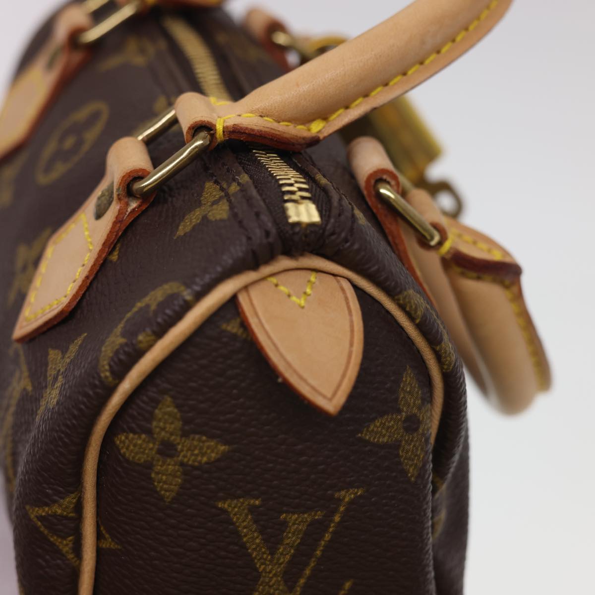 LOUIS VUITTON Monogram Mini Speedy Hand Bag M41534 LV Auth am4166SAV