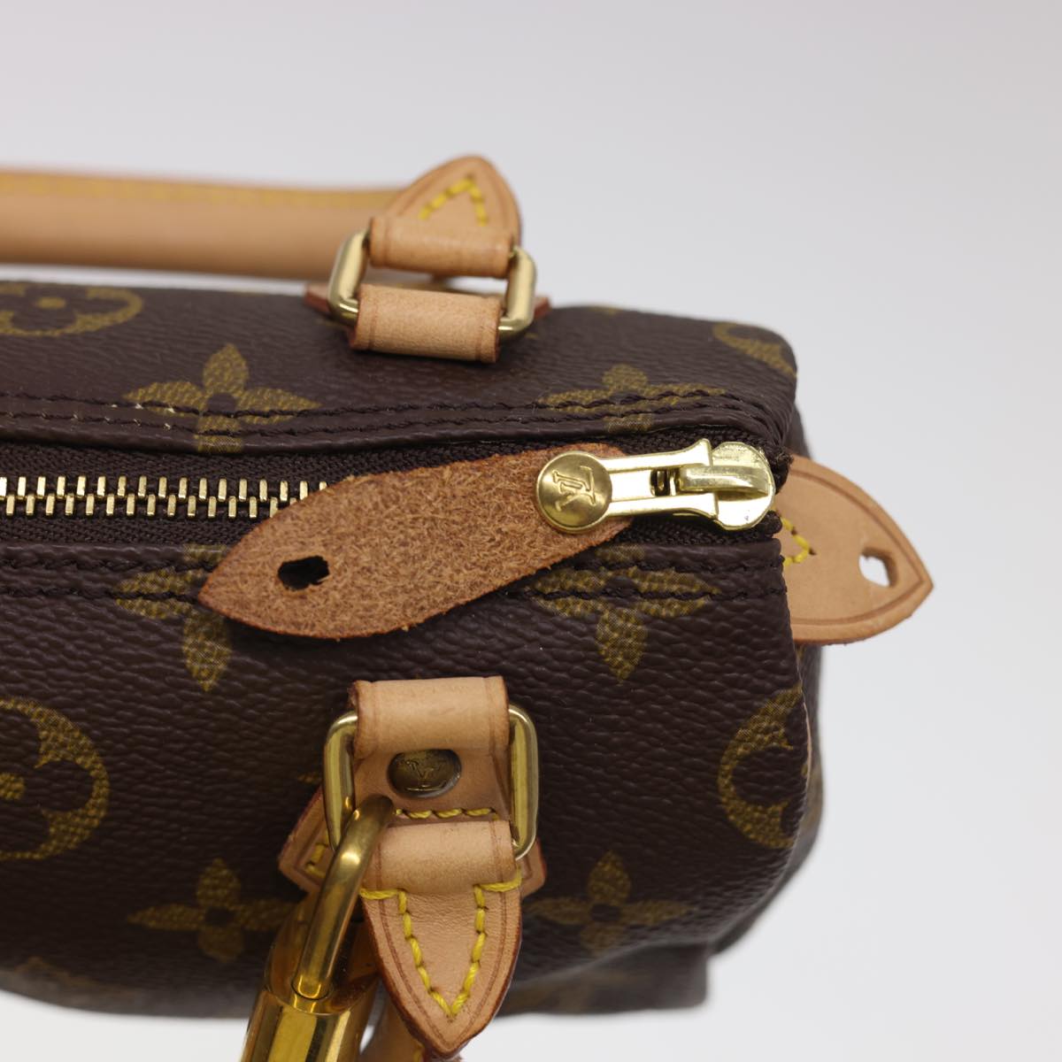 LOUIS VUITTON Monogram Mini Speedy Hand Bag M41534 LV Auth am4166V