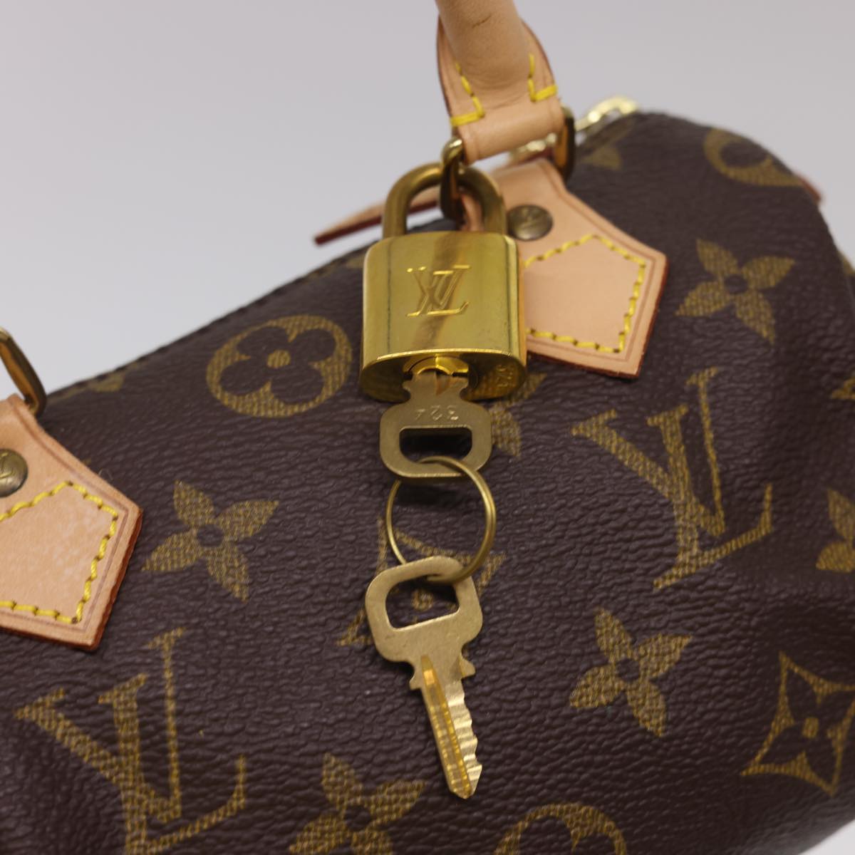 LOUIS VUITTON Monogram Mini Speedy Hand Bag M41534 LV Auth am4166V
