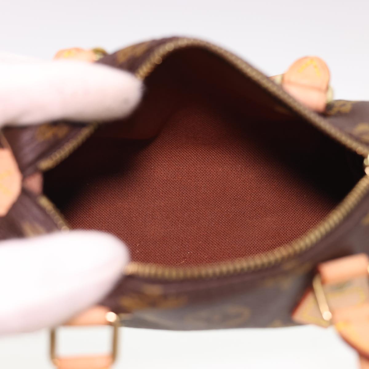 LOUIS VUITTON Monogram Mini Speedy Hand Bag M41534 LV Auth am4166V