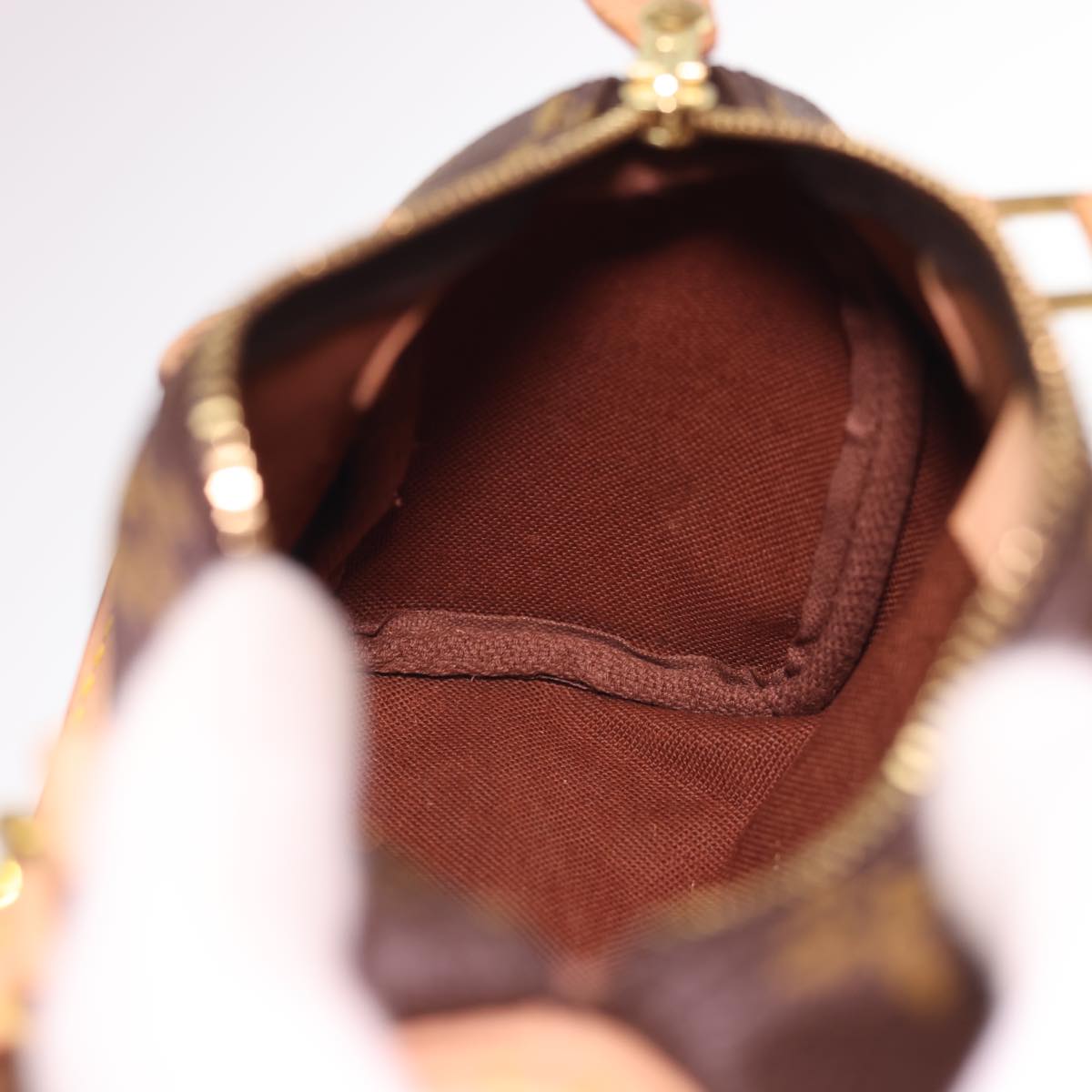 LOUIS VUITTON Monogram Mini Speedy Hand Bag M41534 LV Auth am4166V