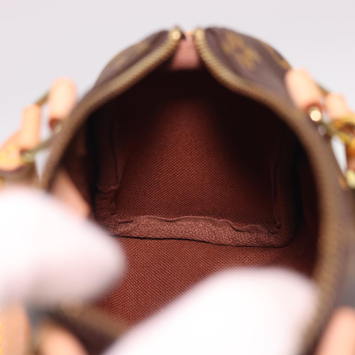 LOUIS VUITTON Monogram Mini Speedy Hand Bag M41534 LV Auth am4166V