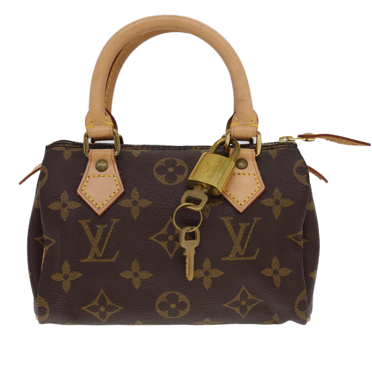 LOUIS VUITTON Monogram Mini Speedy Hand Bag M41534 LV Auth am4166V