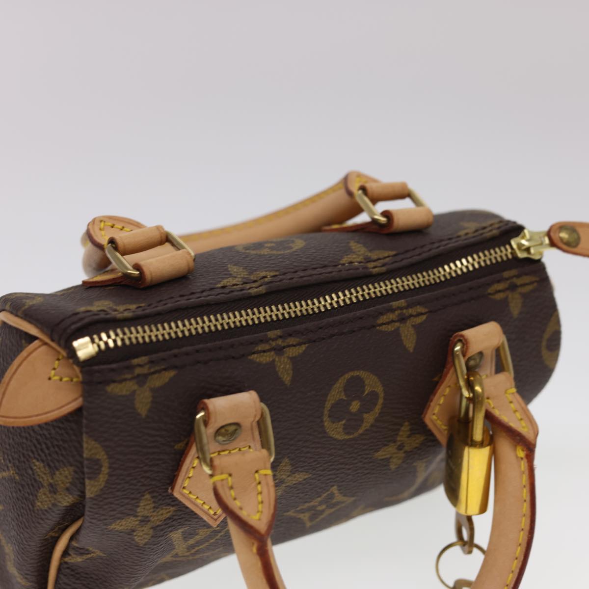LOUIS VUITTON Monogram Mini Speedy Hand Bag M41534 LV Auth am4166V