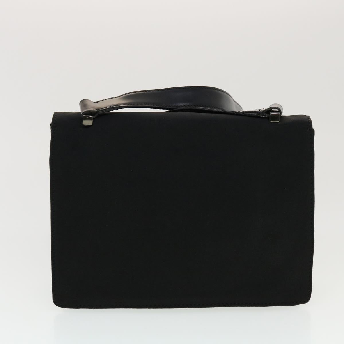 PRADA Shoulder Bag Hand Bag Leather Nylon 3 Set Black Gray Auth am4509