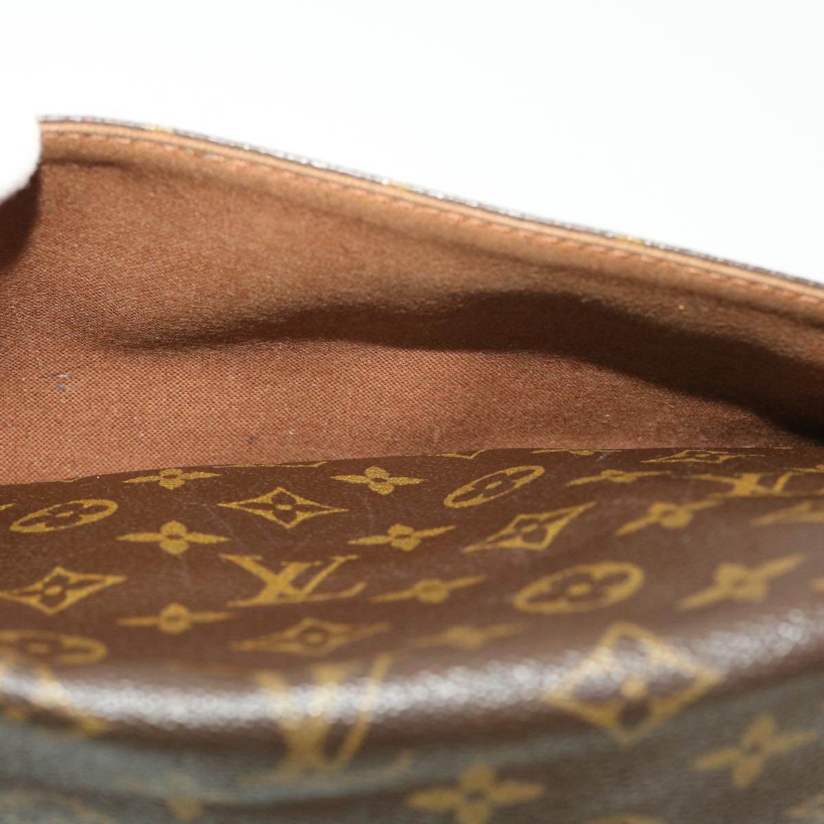 LOUIS VUITTON Monogram Gibeciere MM Shoulder Bag M42247 LV Auth am4560