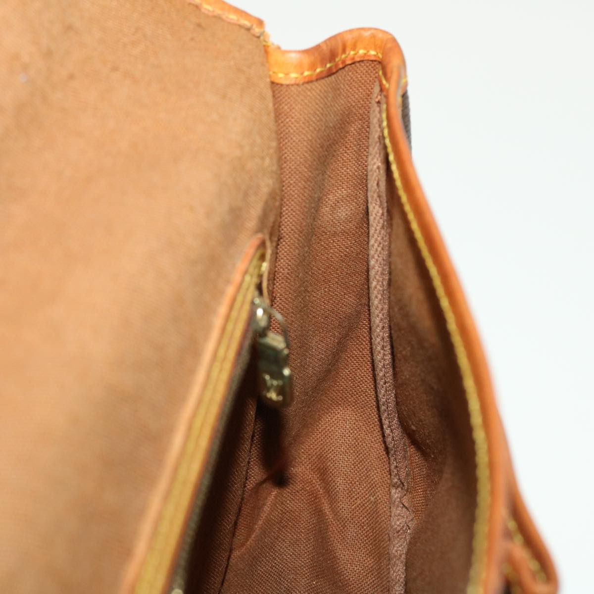 LOUIS VUITTON Monogram Gibeciere MM Shoulder Bag M42247 LV Auth am4560