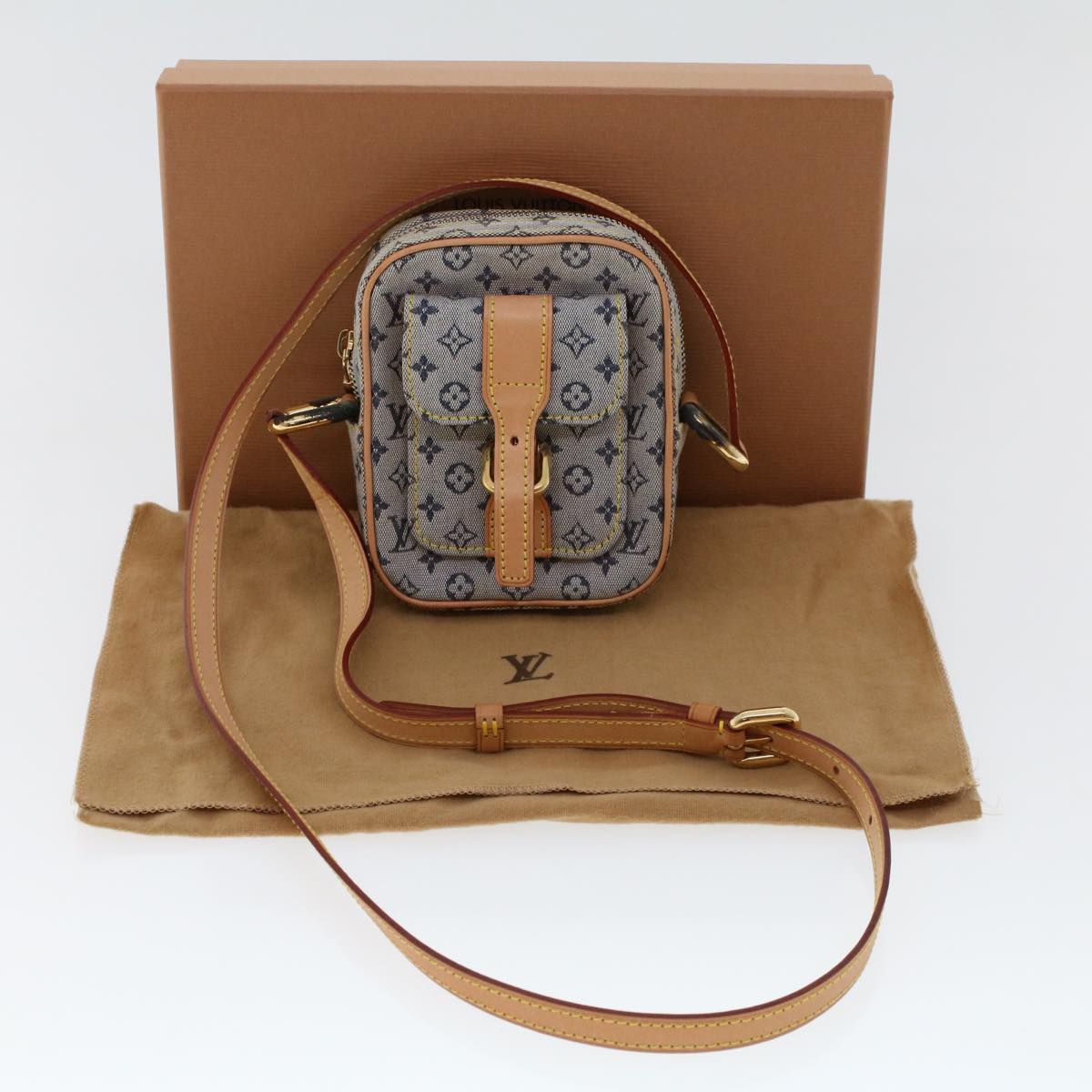 LOUIS VUITTON Monogram Mini Juliet PM Shoulder Bag Blue M92005 LV Auth am4662