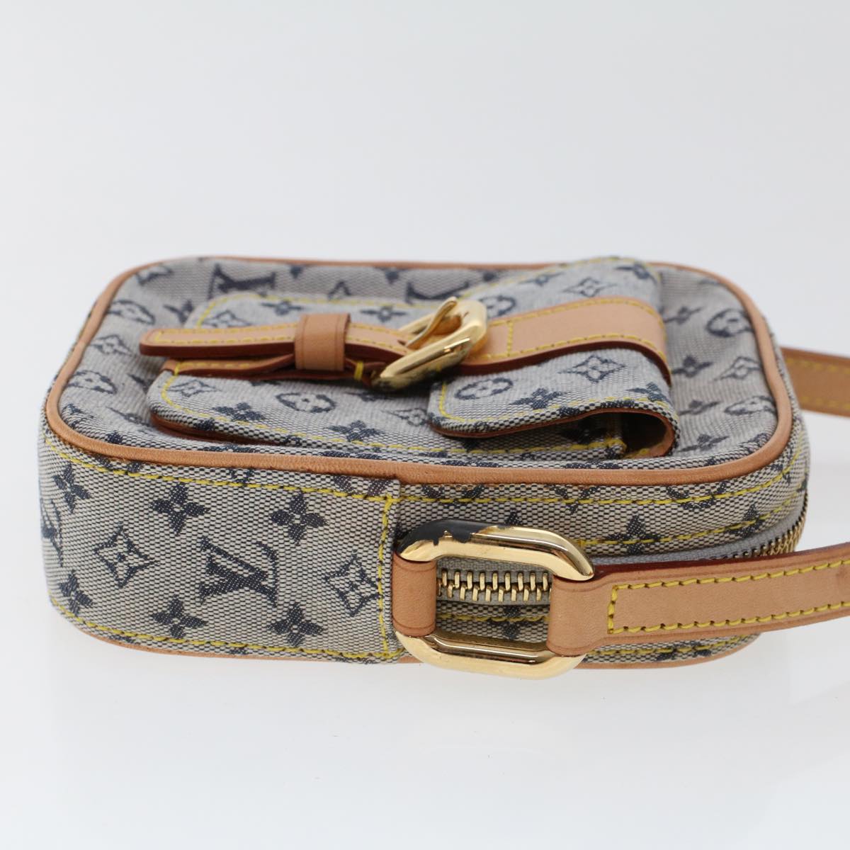 LOUIS VUITTON Monogram Mini Juliet PM Shoulder Bag Blue M92005 LV Auth am4662