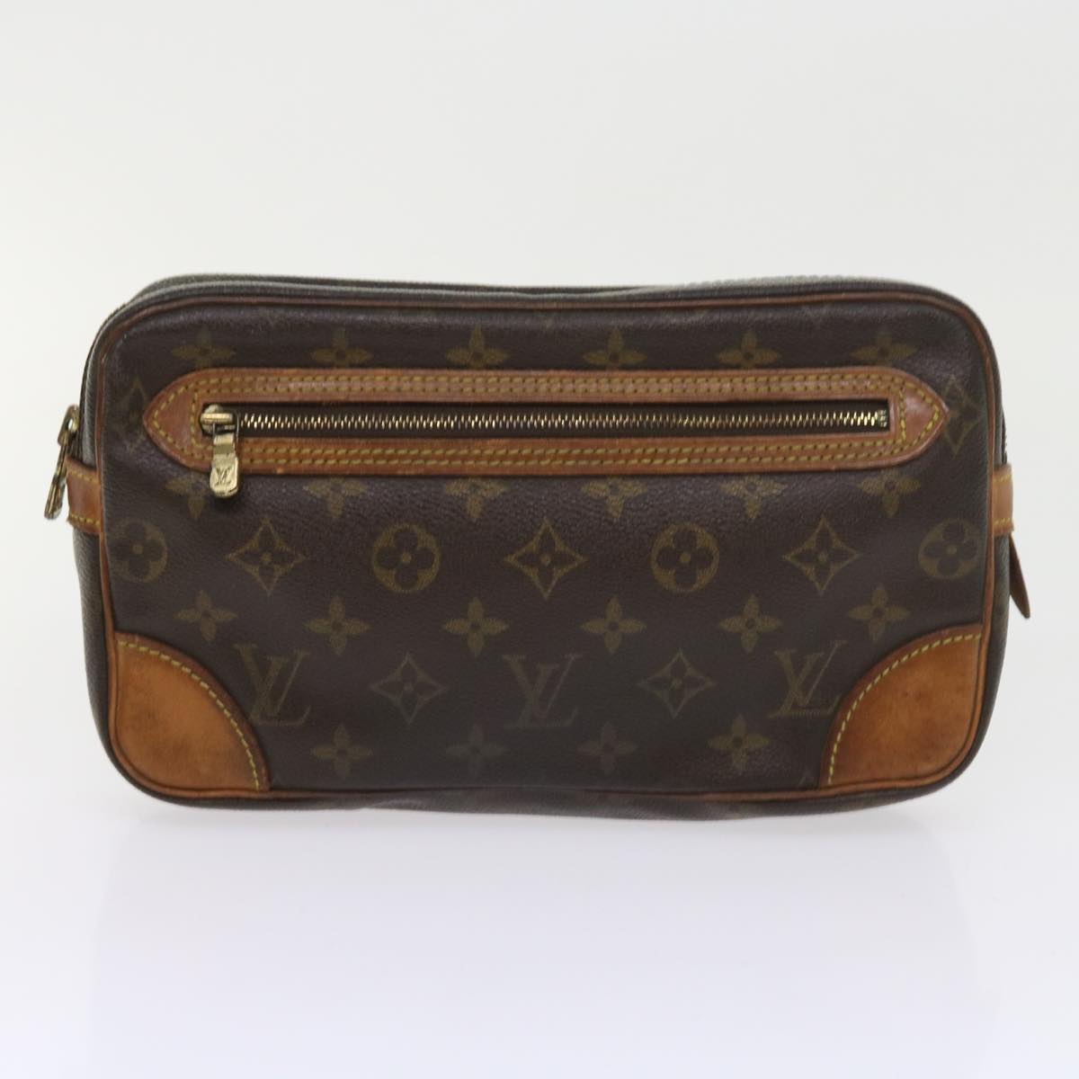 LOUIS VUITTON Monogram Clutch Bag 2 Set LV Auth am5127