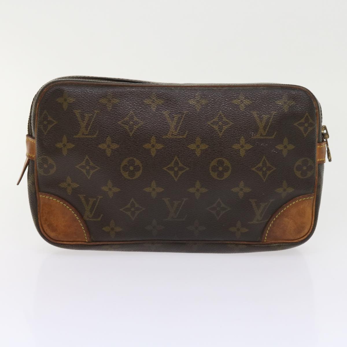 LOUIS VUITTON Monogram Clutch Bag 2 Set LV Auth am5127