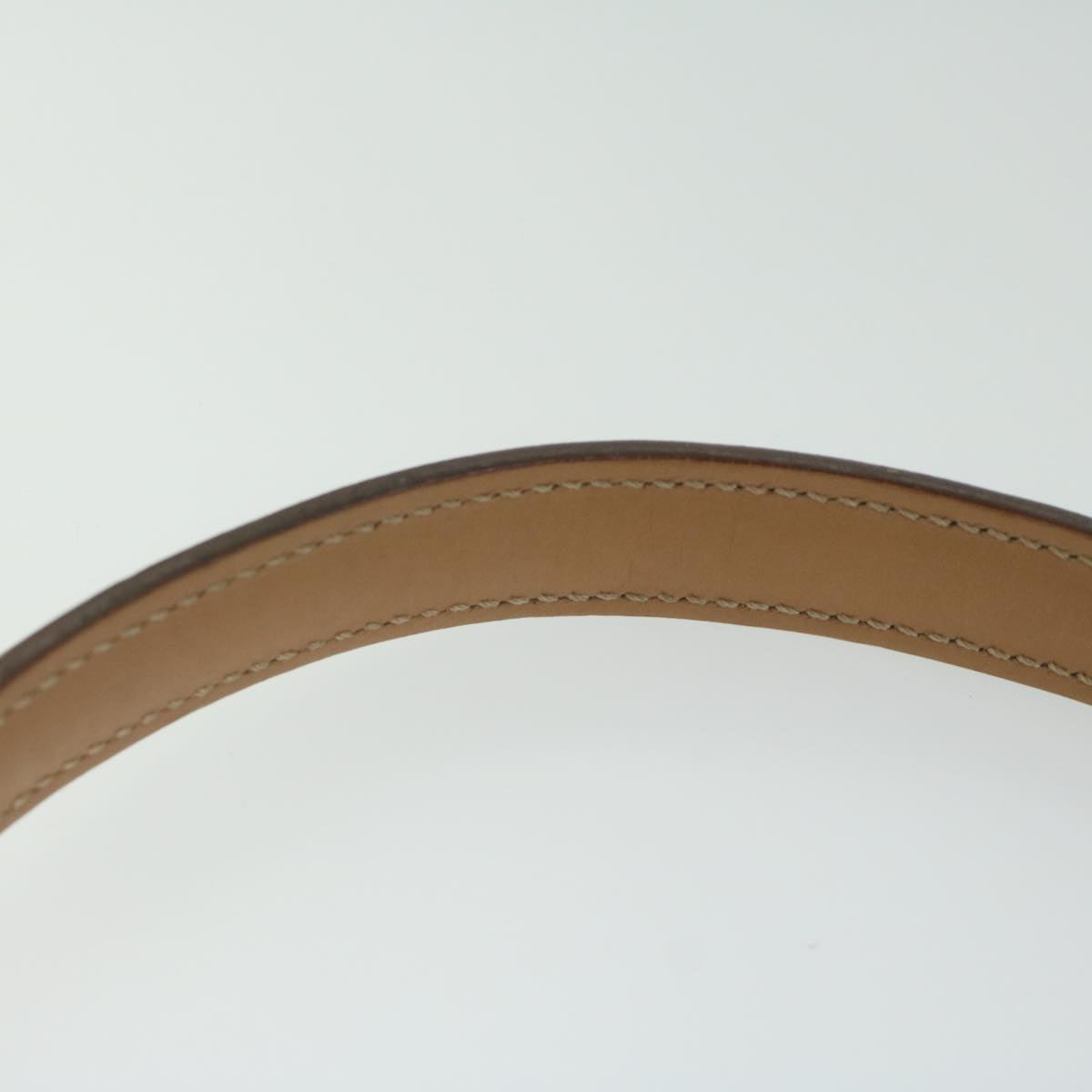 CELINE Macadam Canvas Hand Bag PVC Leather Brown Auth am5411V