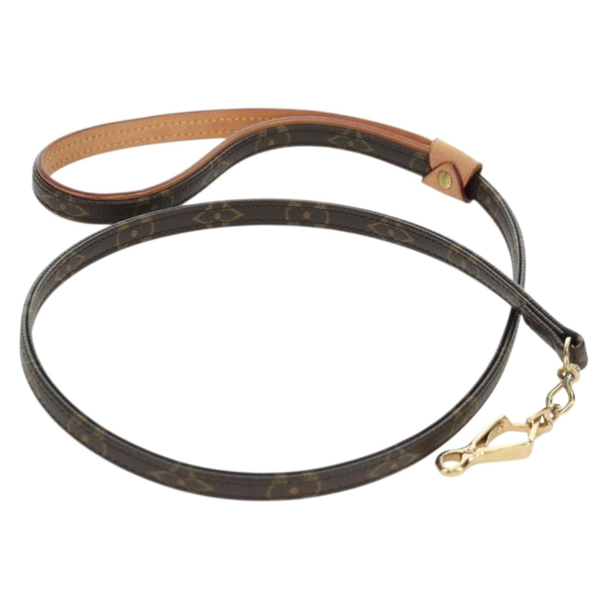 LOUIS VUITTON Monogram Less Baxter MM Dog Leash M58056 LV Auth am5613