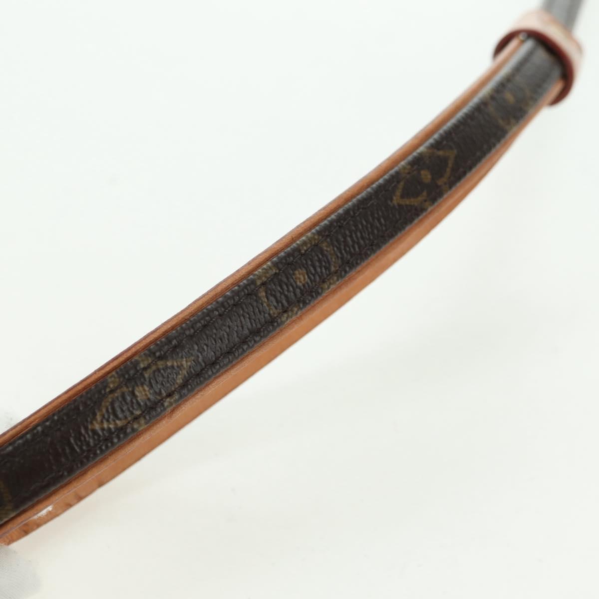 LOUIS VUITTON Monogram Less Baxter MM Dog Leash M58056 LV Auth am5613