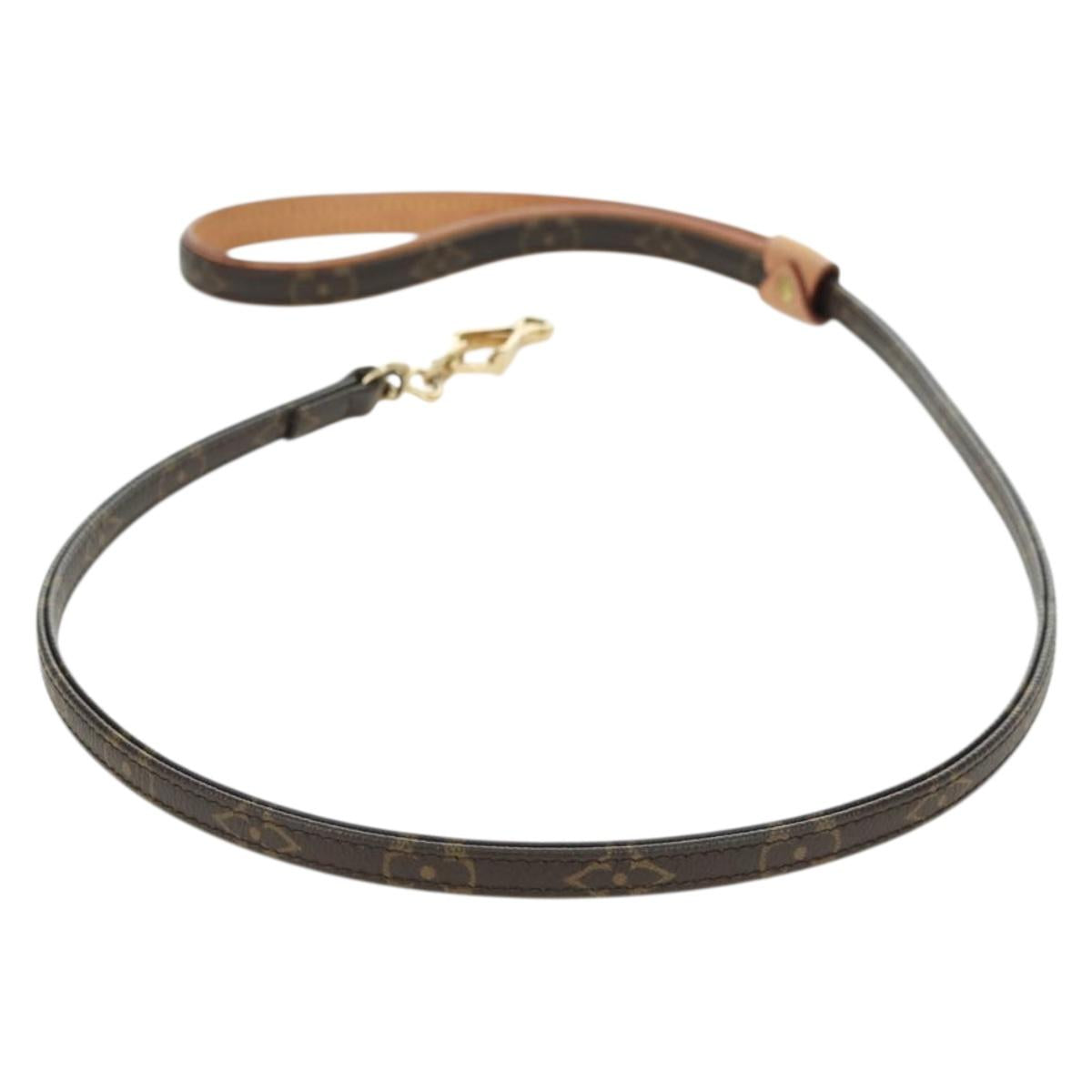LOUIS VUITTON Monogram Less Baxter MM Dog Leash M58056 LV Auth am5613