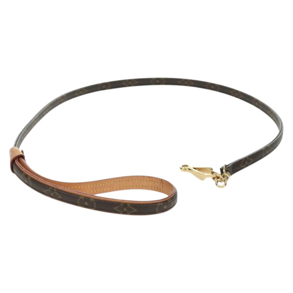 LOUIS VUITTON Monogram Less Baxter MM Dog Leash M58056 LV Auth am5613