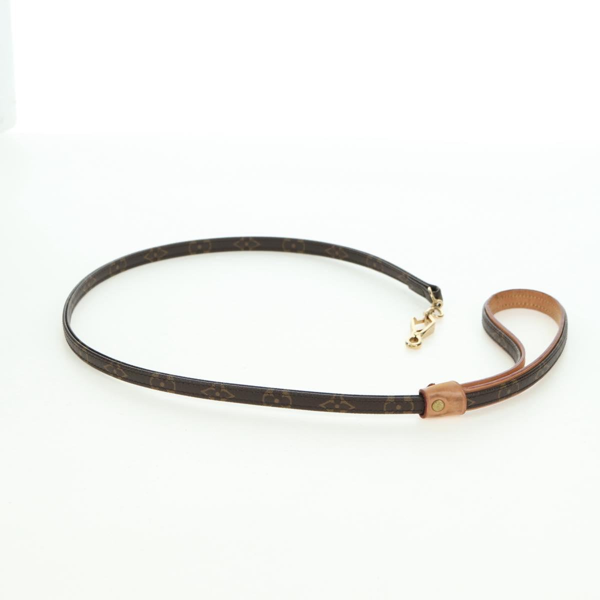 LOUIS VUITTON Monogram Less Baxter MM Dog Leash M58056 LV Auth am5613