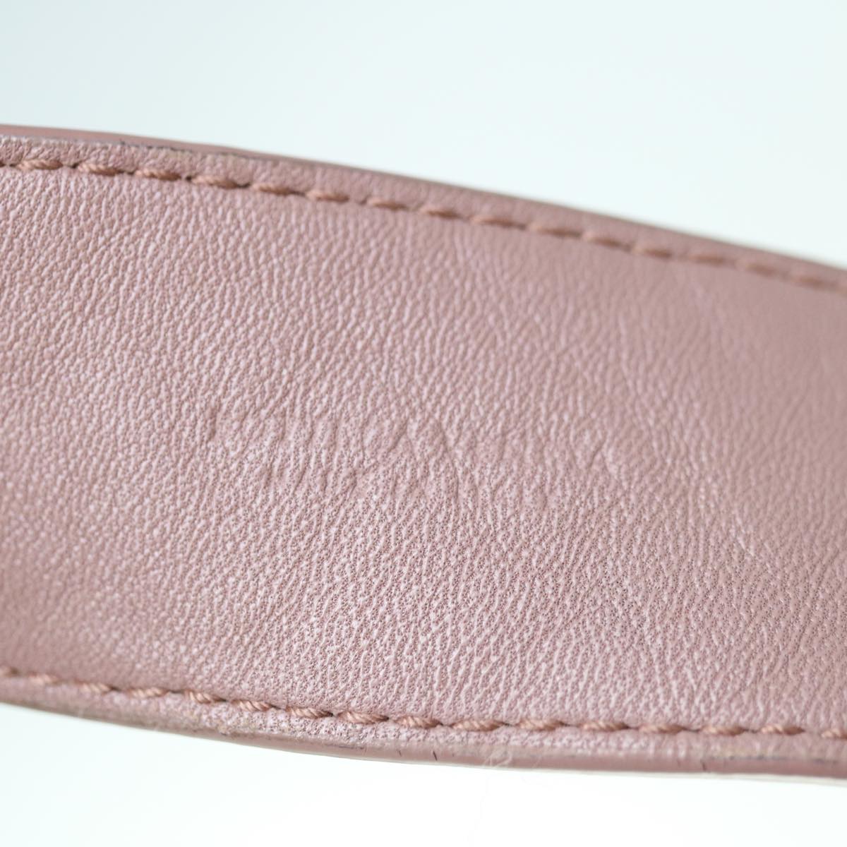 BOTTEGA VENETA INTRECCIATO Shoulder Strap Leather 44.5"""" Pink Auth am5637V