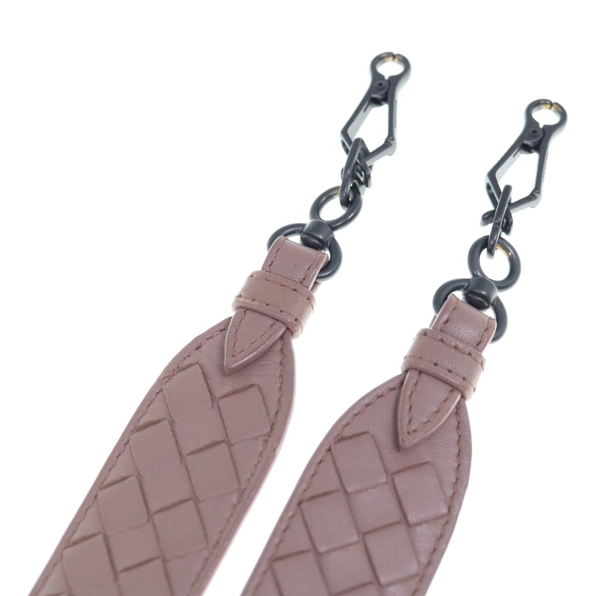 BOTTEGA VENETA INTRECCIATO Shoulder Strap Leather 44.5"""" Pink Auth am5637V