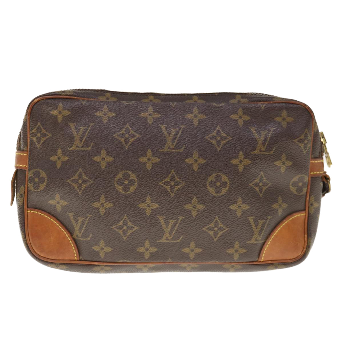 LOUIS VUITTON Monogram Marly Dragonne GM Clutch Bag Vintage M51825 Auth am5645