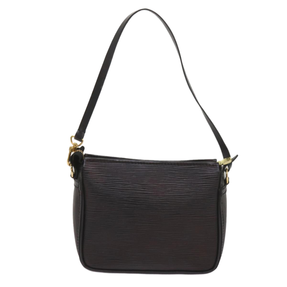 LOUIS VUITTON Epi Trousse Makeup Pouch SPO Black LV Auth am5671SAV