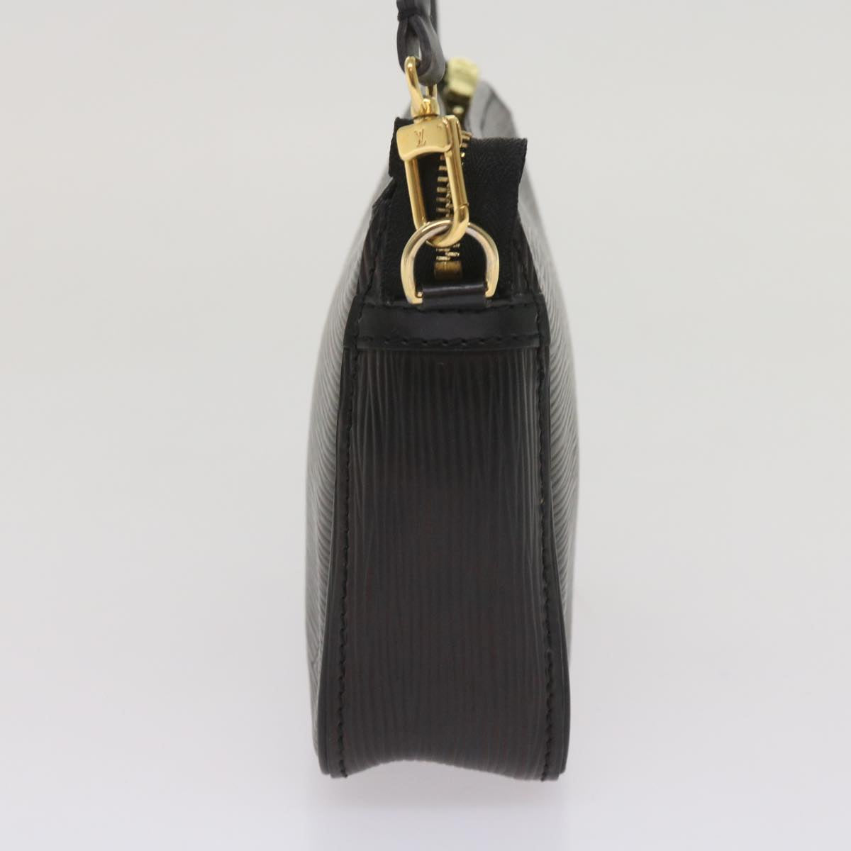 LOUIS VUITTON Epi Trousse Makeup Pouch SPO Black LV Auth am5671SAV