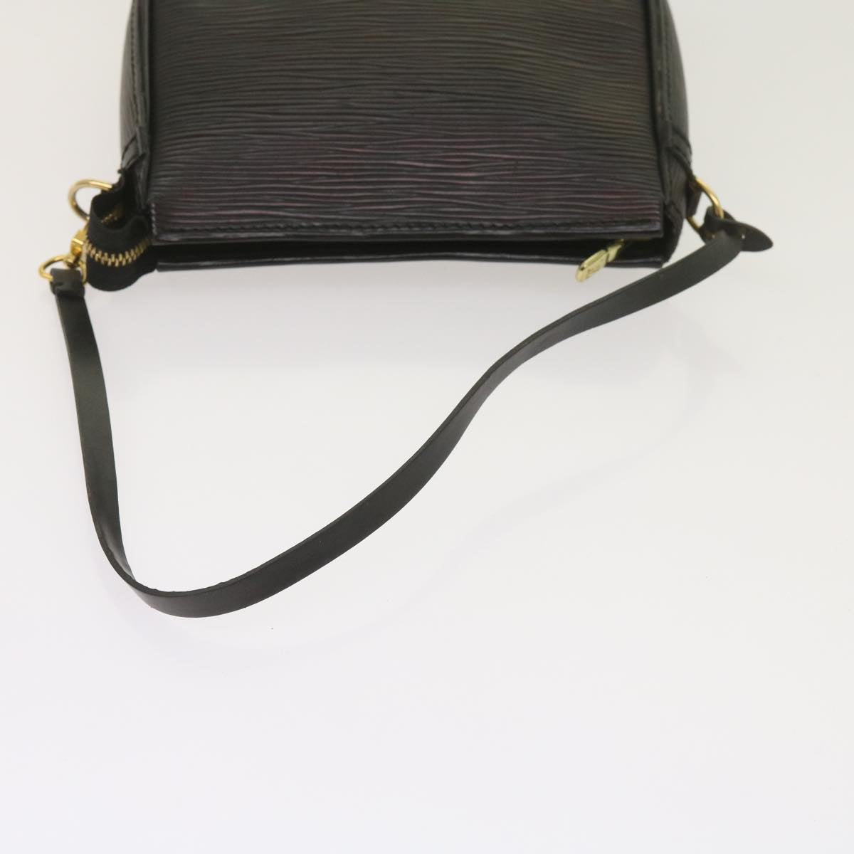 LOUIS VUITTON Epi Trousse Makeup Pouch SPO Black LV Auth am5671SAV