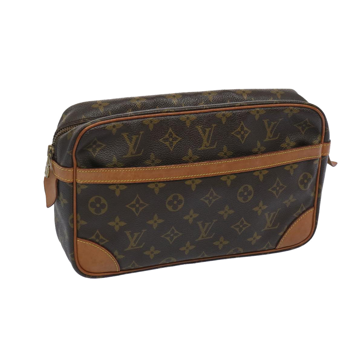 LOUIS VUITTON Monogram Compiegne 28 Clutch Bag M51845 LV Auth am5681