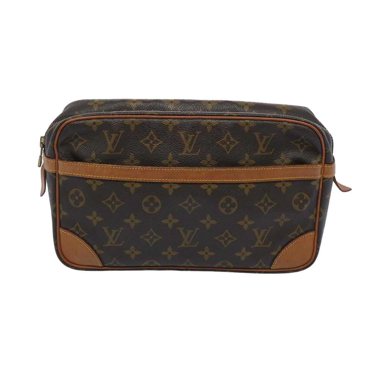 LOUIS VUITTON Monogram Compiegne 28 Clutch Bag M51845 LV Auth am5681