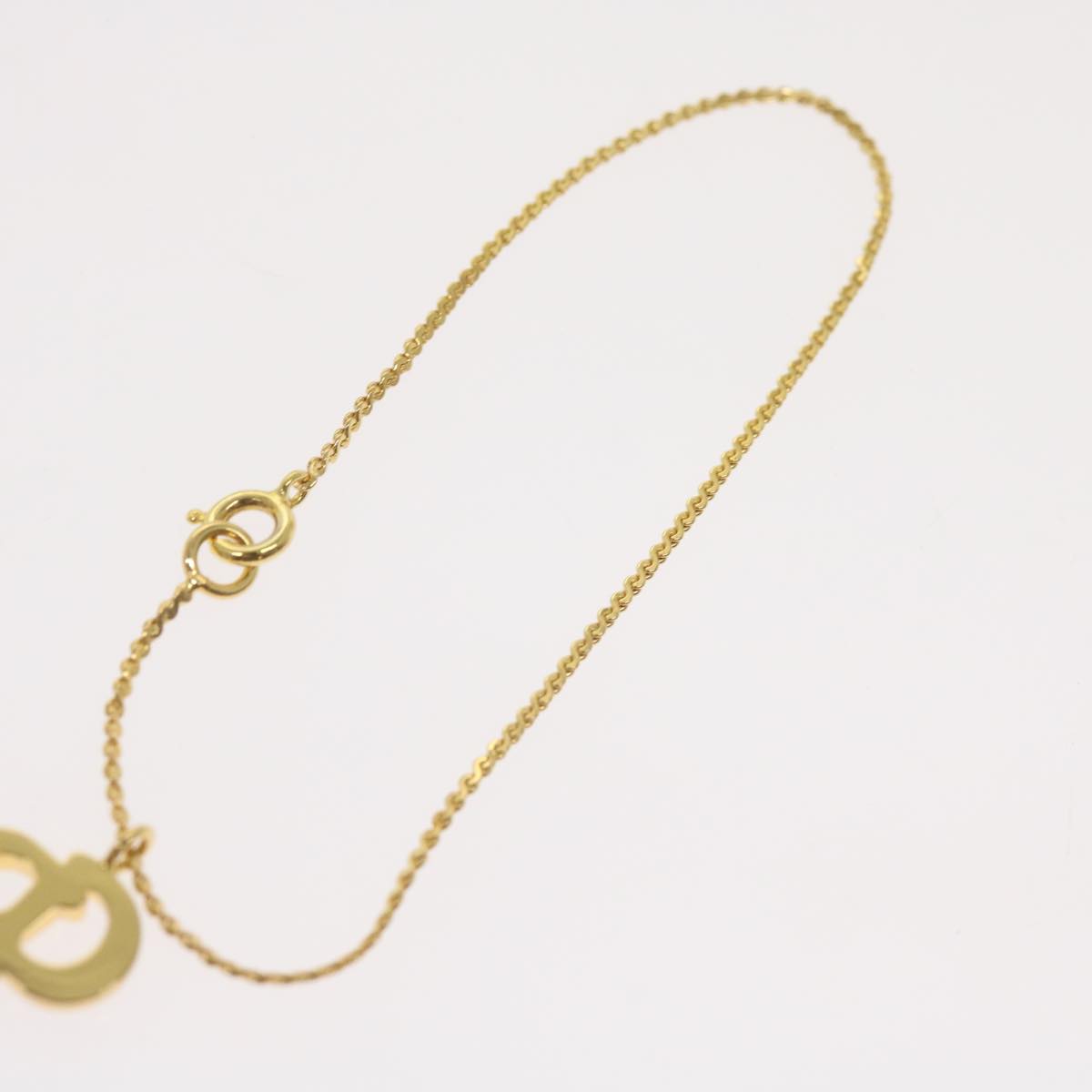 Christian Dior Bracelet Necklace 2 Set Gold Auth am5729