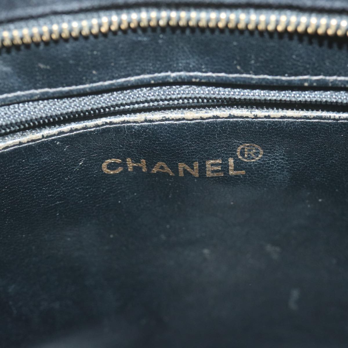 CHANEL Materasse Tote Bag Velor Standard Black CC Auth am5812