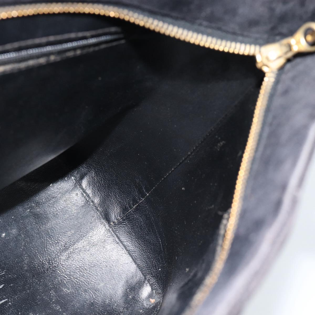 CHANEL Materasse Tote Bag Velor Standard Black CC Auth am5812