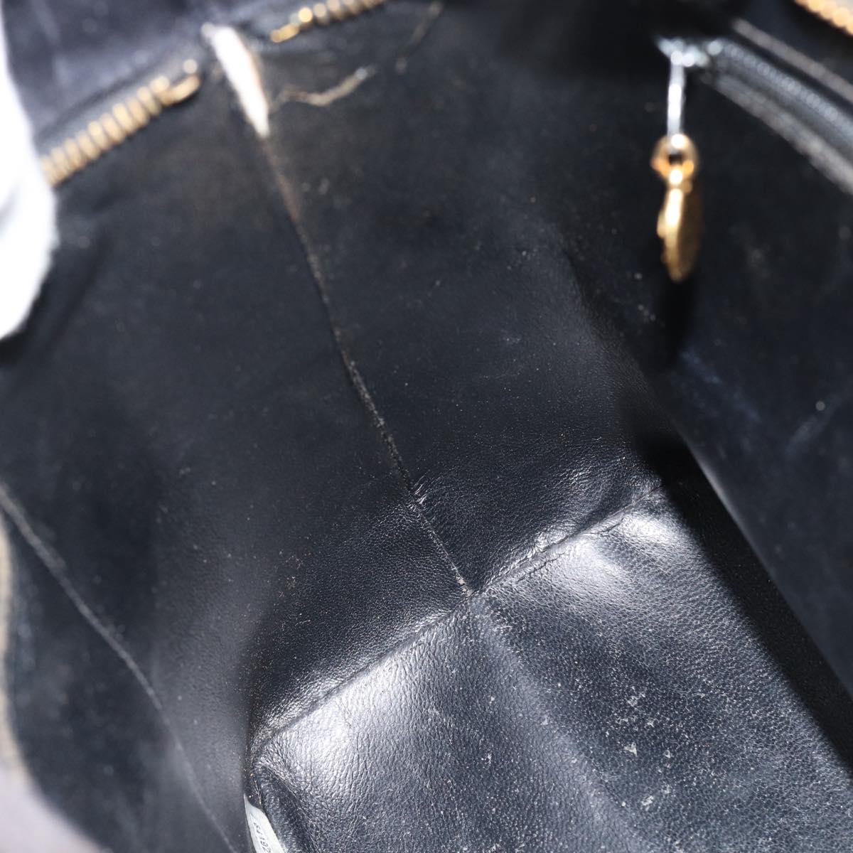 CHANEL Materasse Tote Bag Velor Standard Black CC Auth am5812